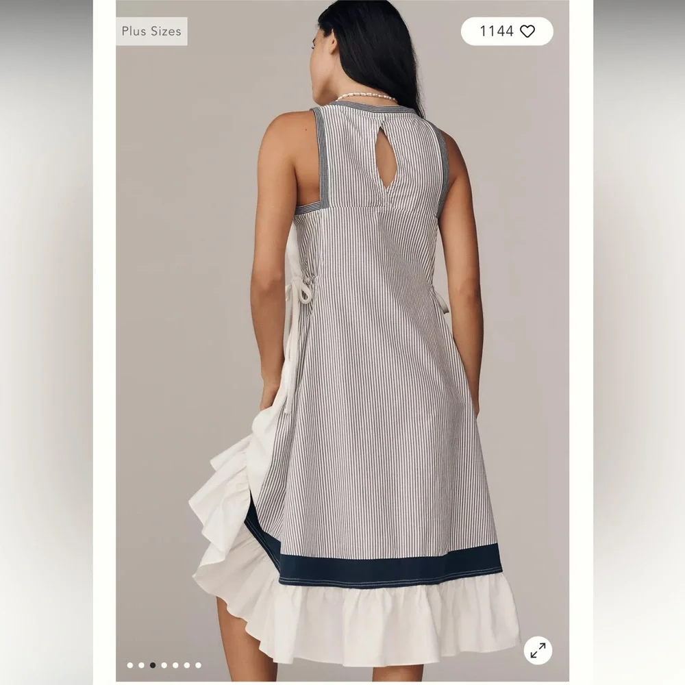 Daily Practice Ball Toss Pleated Midi Tank Dress - Picture 4 of 4